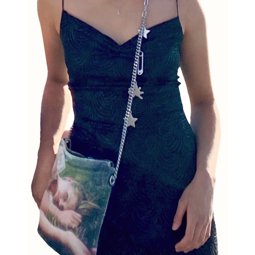 B. Smart Black Sparkled Maxi Gown Formal Prom